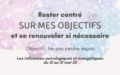 LES ENERGIES du 12 au 21 mai 23